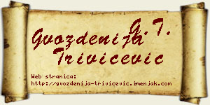 Gvozdenija Trivičević vizit kartica
